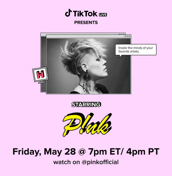 Raise Your Glass and Watch P!nk Join Headstream LIVE on May 28th ...