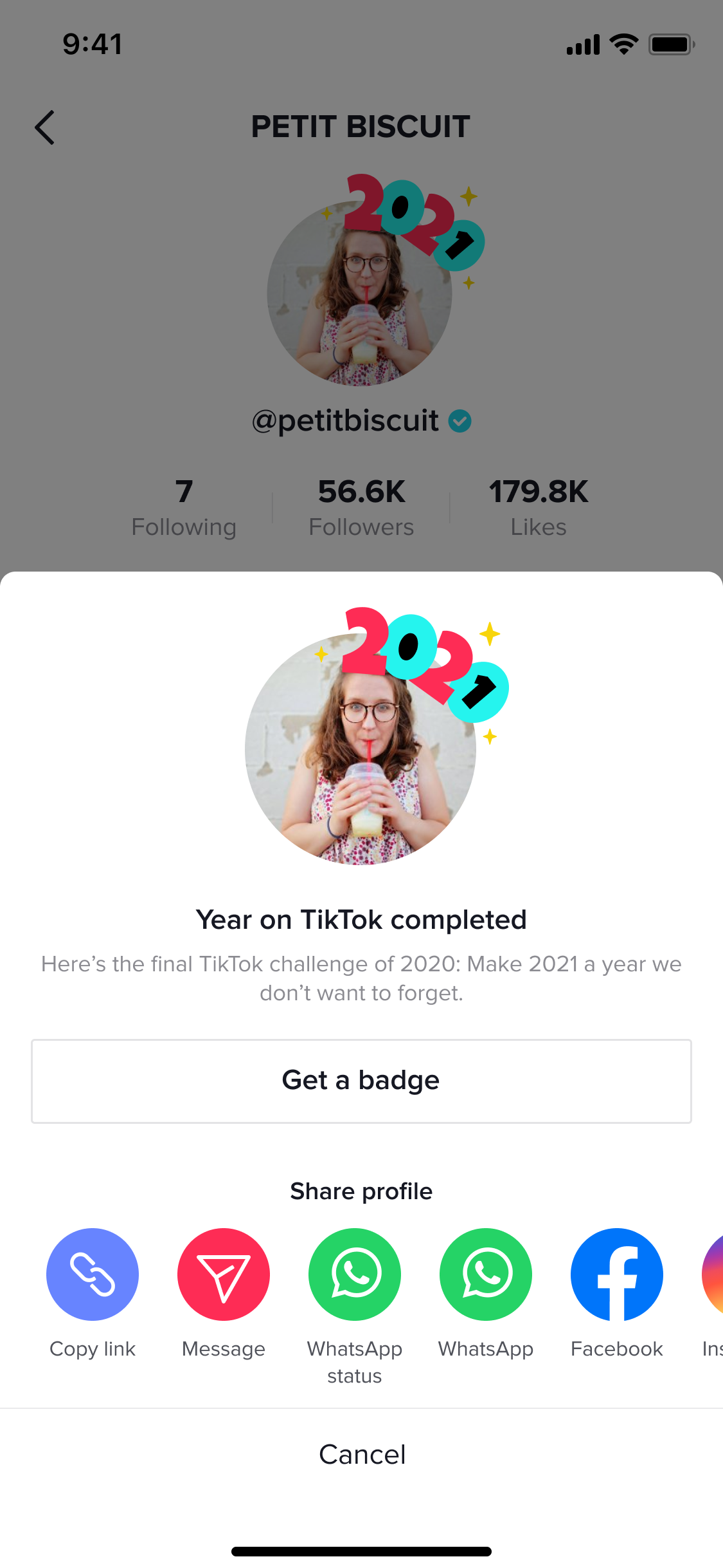 Look back on your 'Year on TikTok