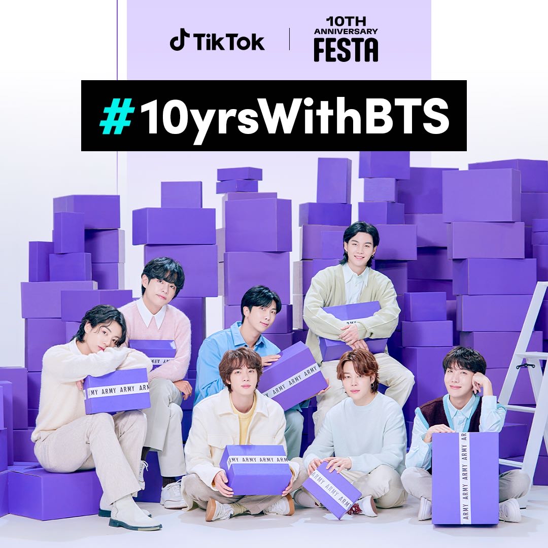 TikTok celebrates ten years with BTS in collaboration with 2023 BTS