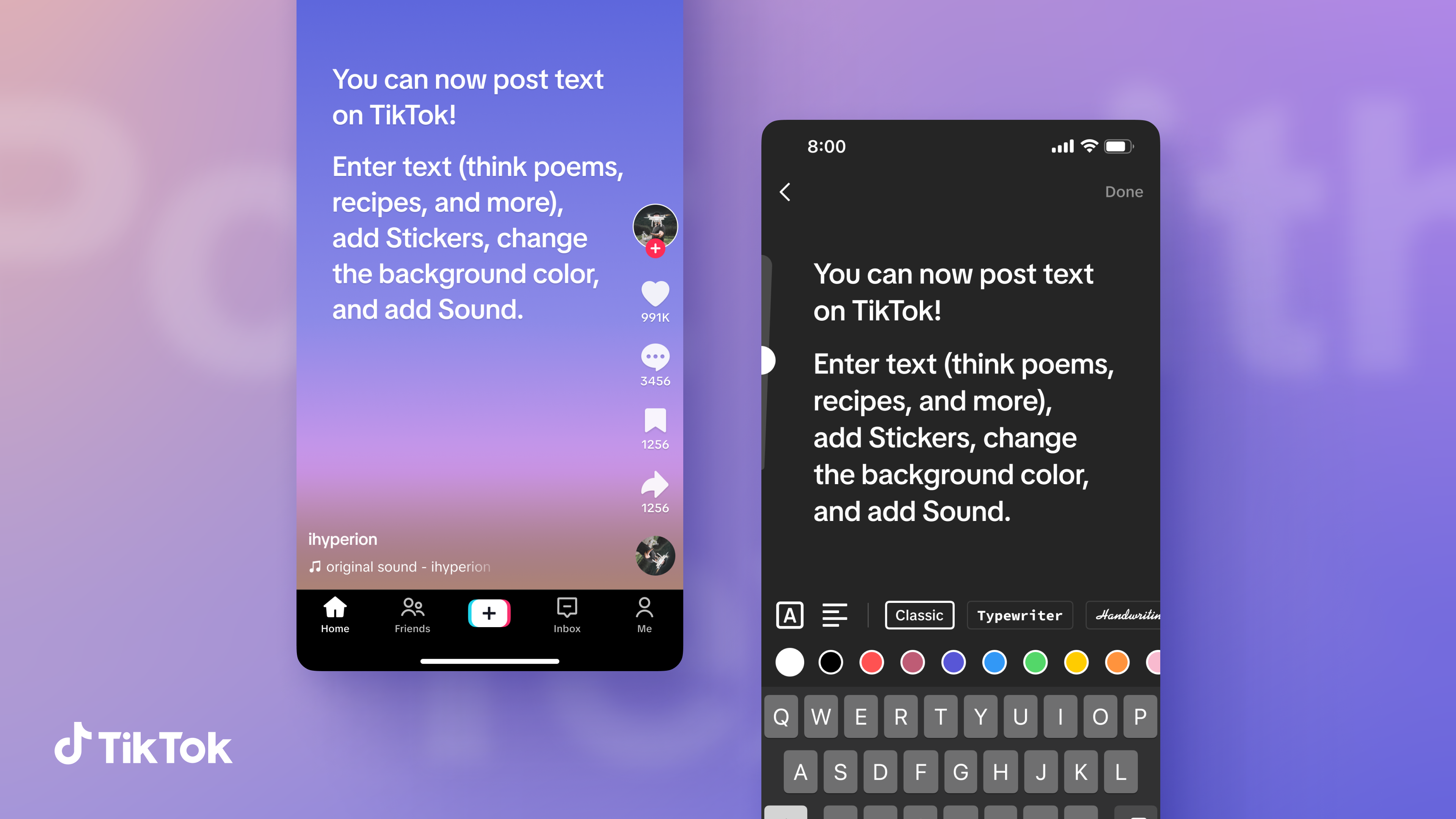 TikTok text publishing feature now available