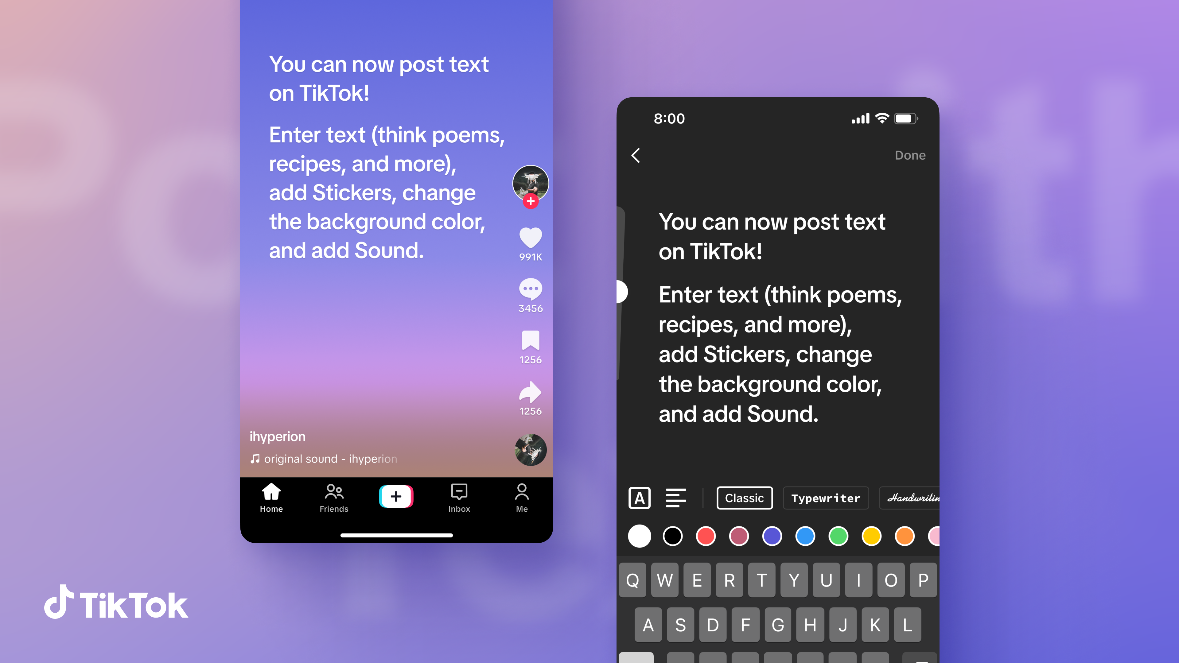 Express your creativity with text posts on TikTok