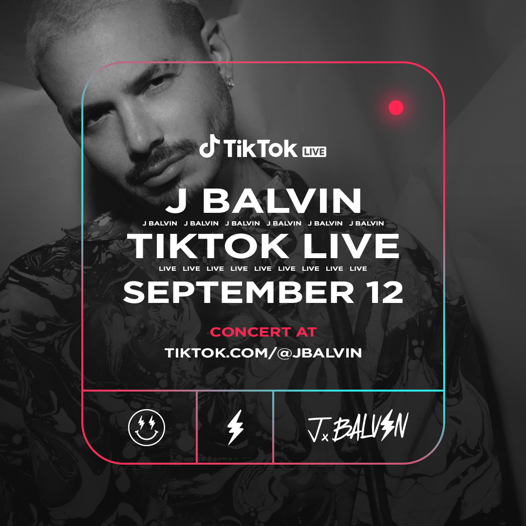 Watch J Balvin Perform LIVE on TikTok on 9/12
