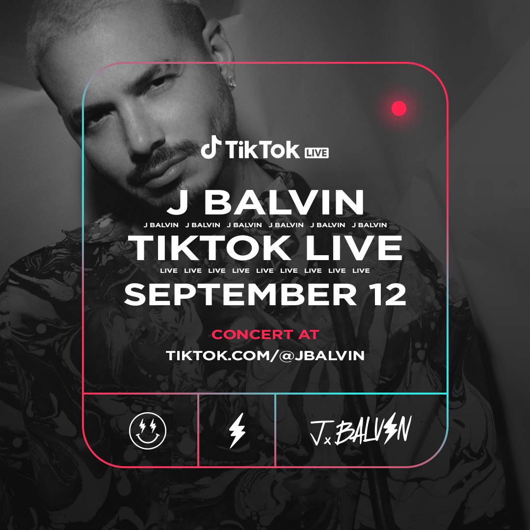 Watch J Balvin Perform Live On Tiktok On 9 12 Tiktok Newsroom