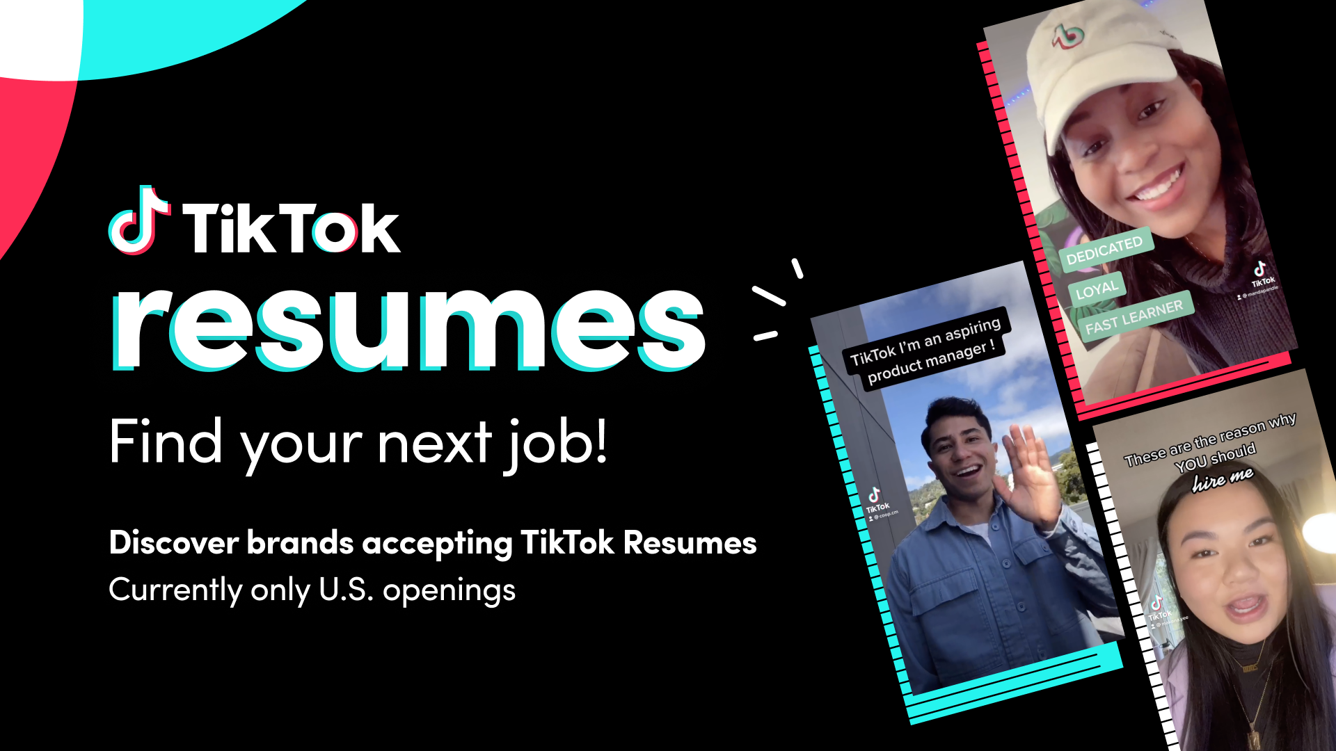 Find a job with TikTok Resumes 