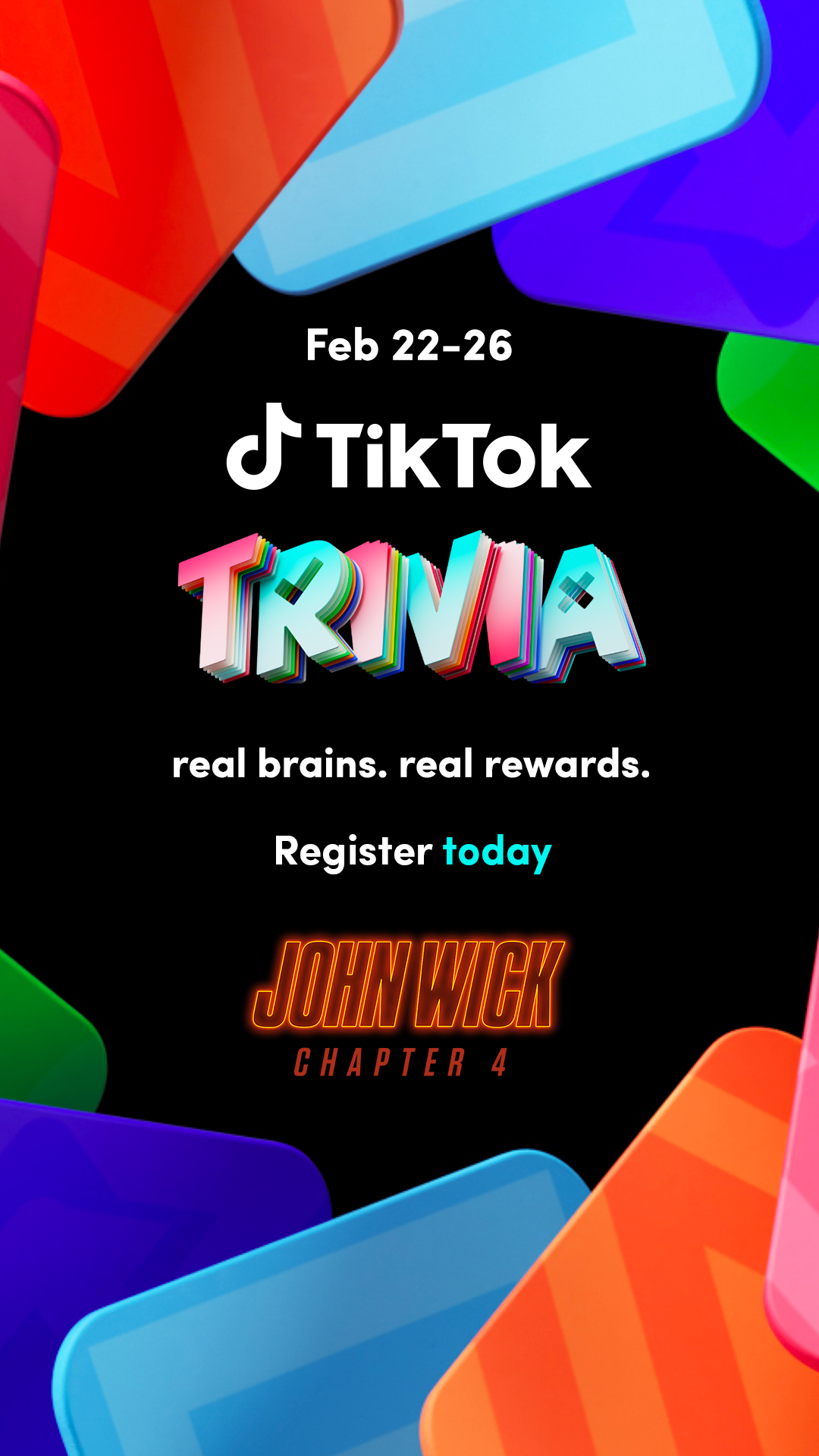 Join me on Wed 2/22 as part of the TikTok Trivia campaign for the chan