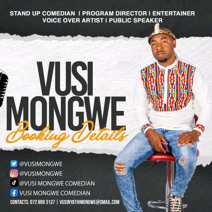 vusimongwe @vusimongwecomedian